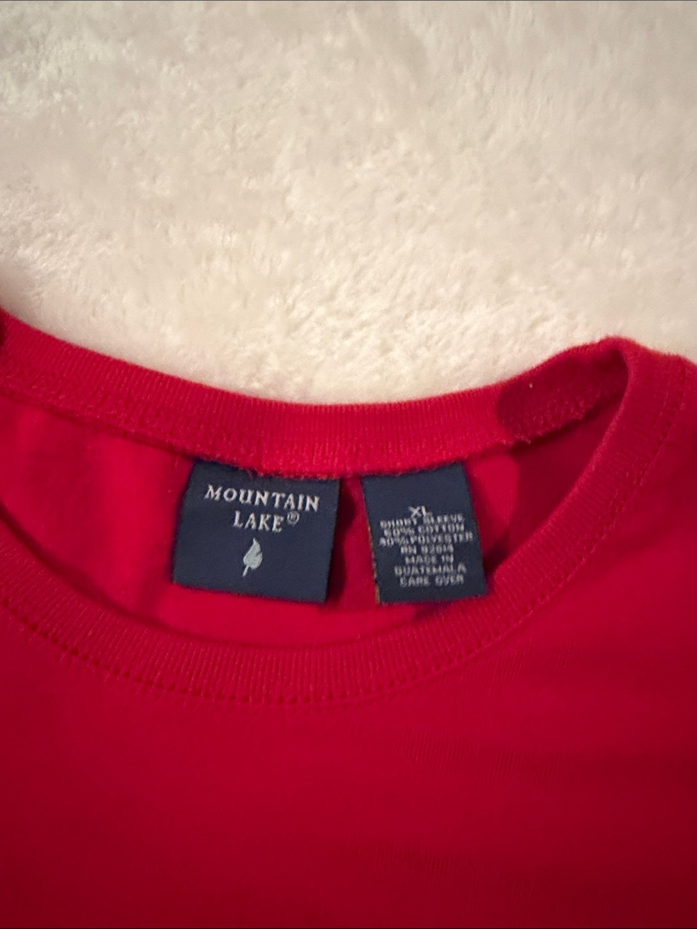 Mountain Lake Bright Red t-shirt